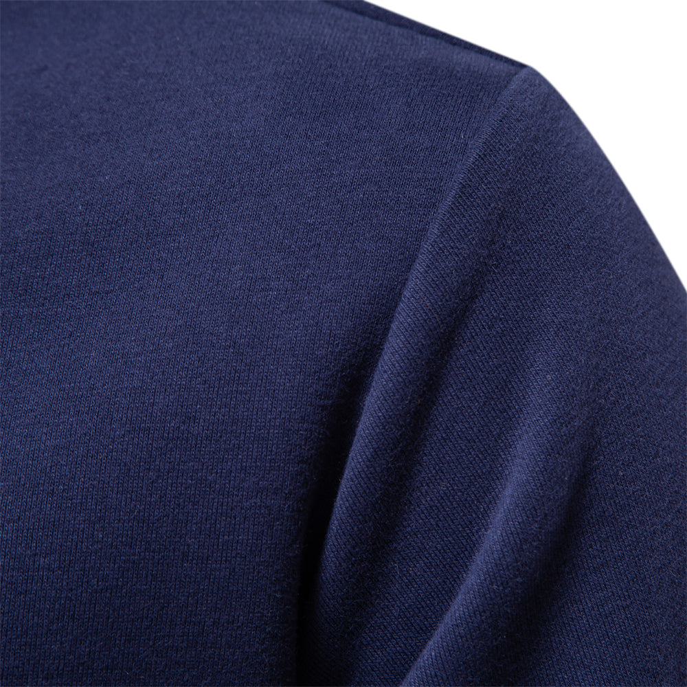 Elegant Herre Langærmet Polo T-shirt
