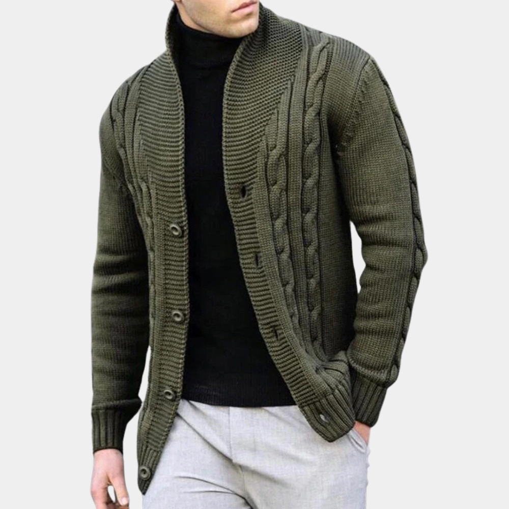 Benjamin | Ribstrikket cardigan i casual stil til mænd