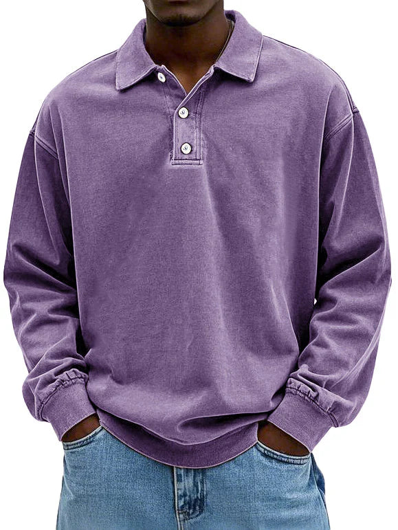 Maxime | Elegant Langærmet Polo Shirt