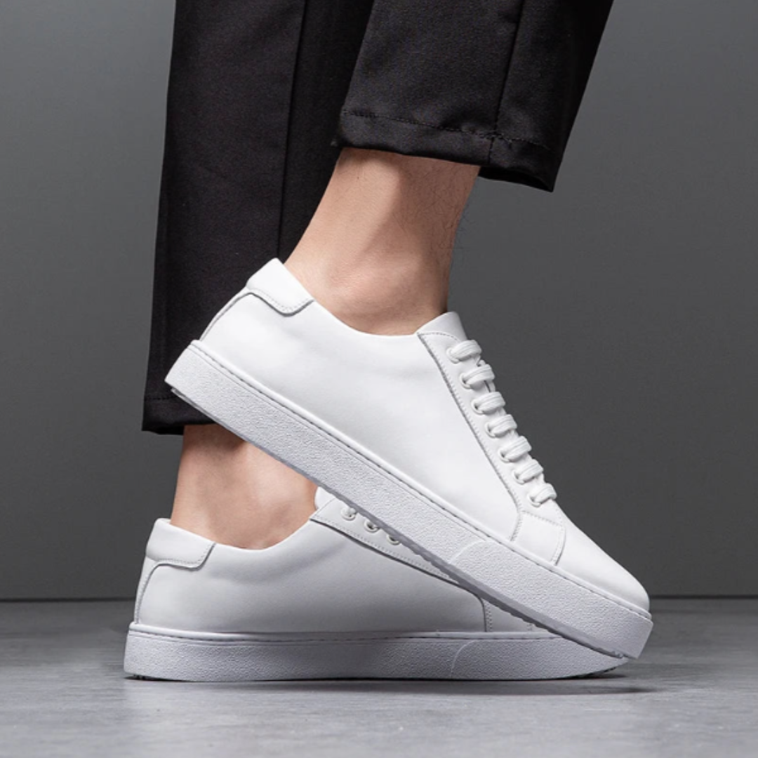 Komfortable lædersneakers til hverdagsbrug