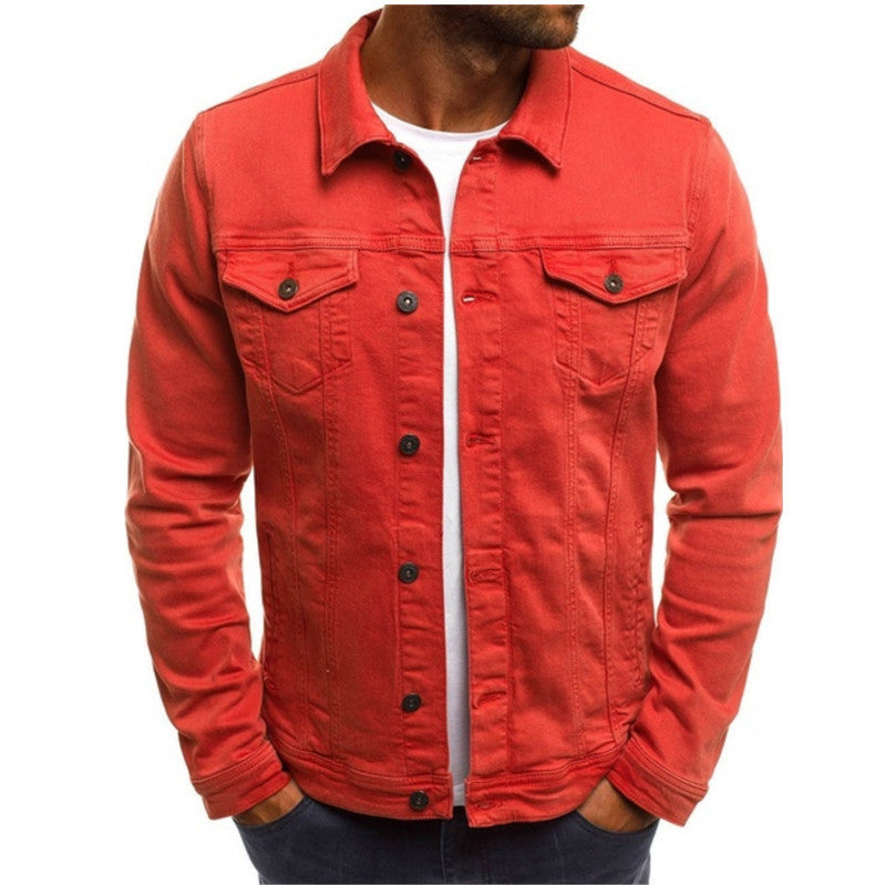 Peter | Casual denim overgangsjakke til mænd