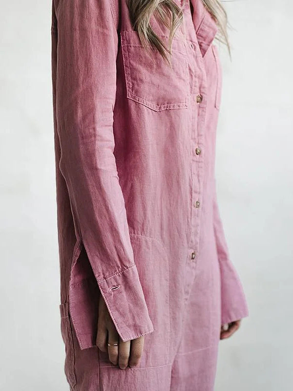 Vibeke | Stropfri Jumpsuit med Vidde Bukseben