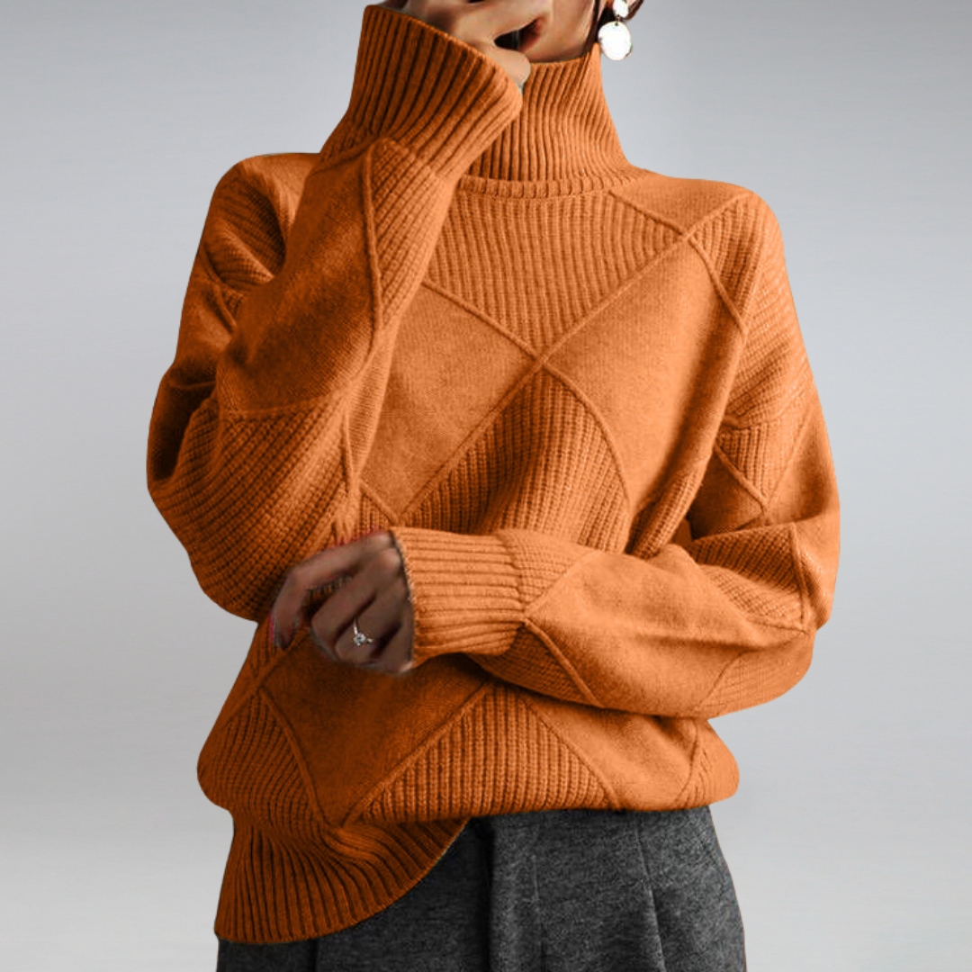 Liv | Vinterklar Dame Cashmere Rullekrave Sweater