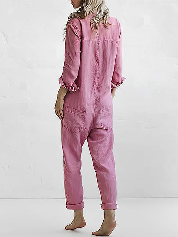 Vibeke | Stropfri Jumpsuit med Vidde Bukseben