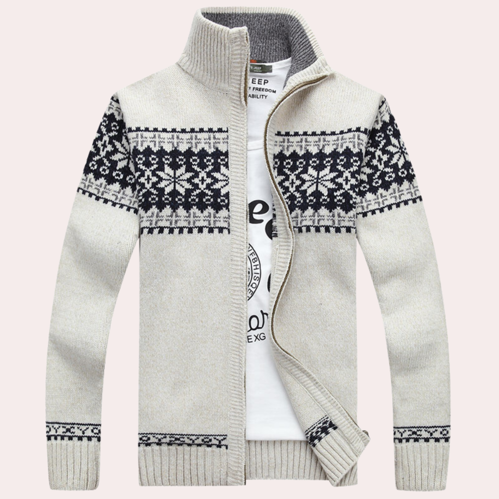 Magnus | Cardigan med ståkrave til mænd