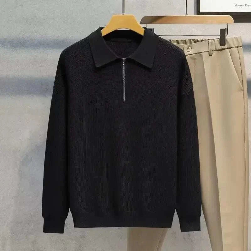 Emil | Sweater med halv lynlås til mænd