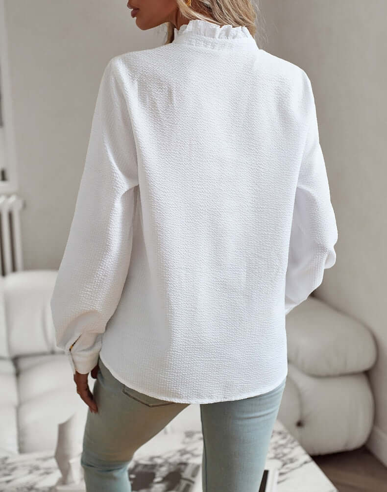 Elegant Damebluse med Lange Ærmer