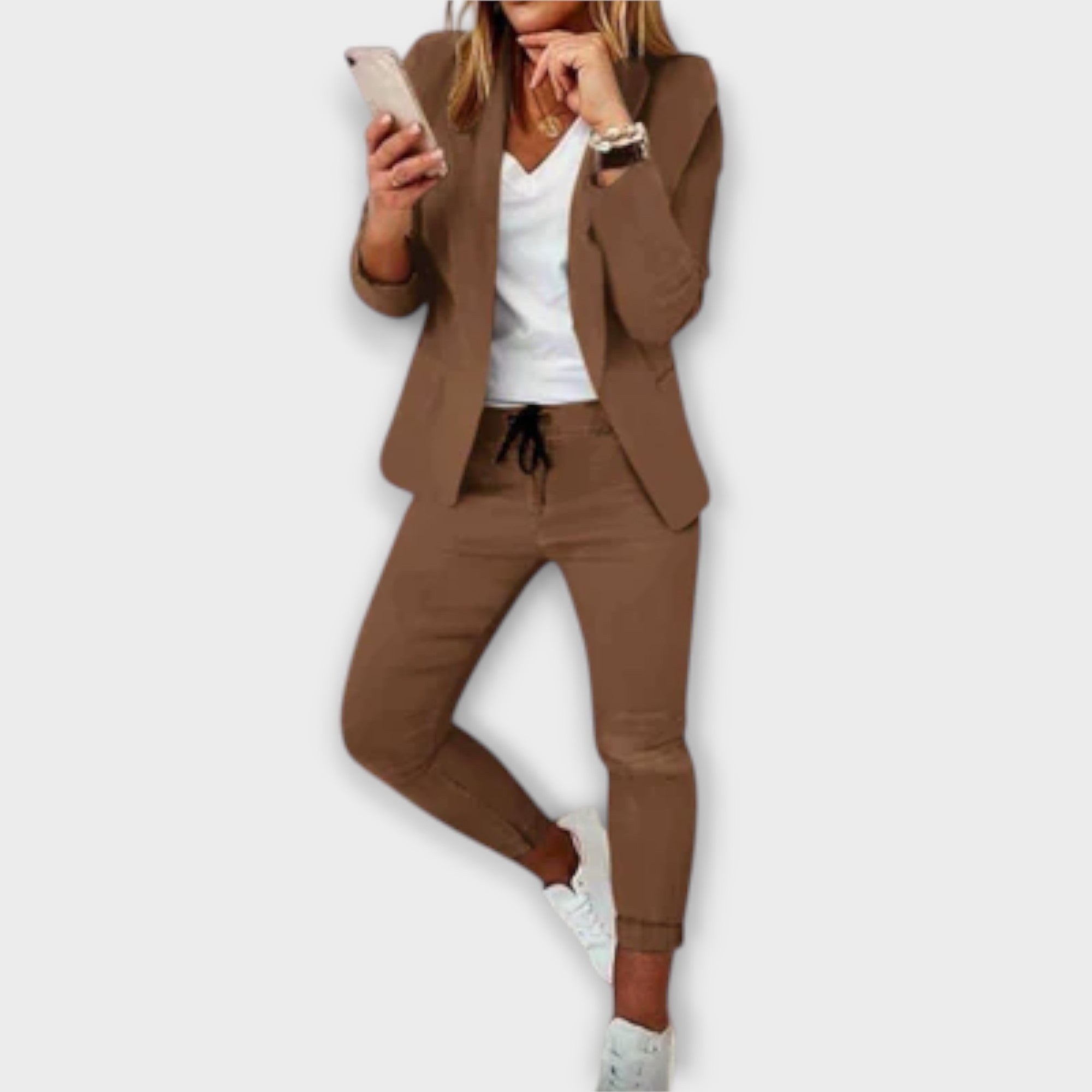 Sophia | Blazer Sæt med Komfort og Elegance