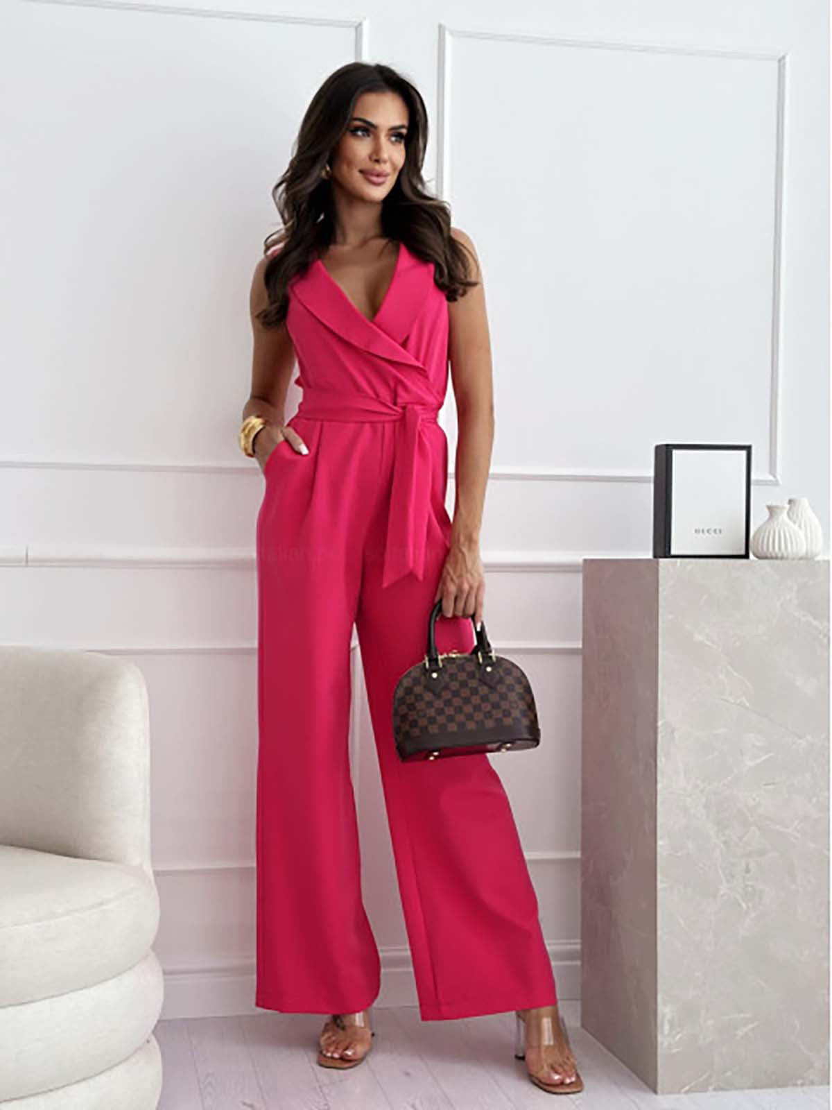 Dame Jumpsuit med Elegant Snit