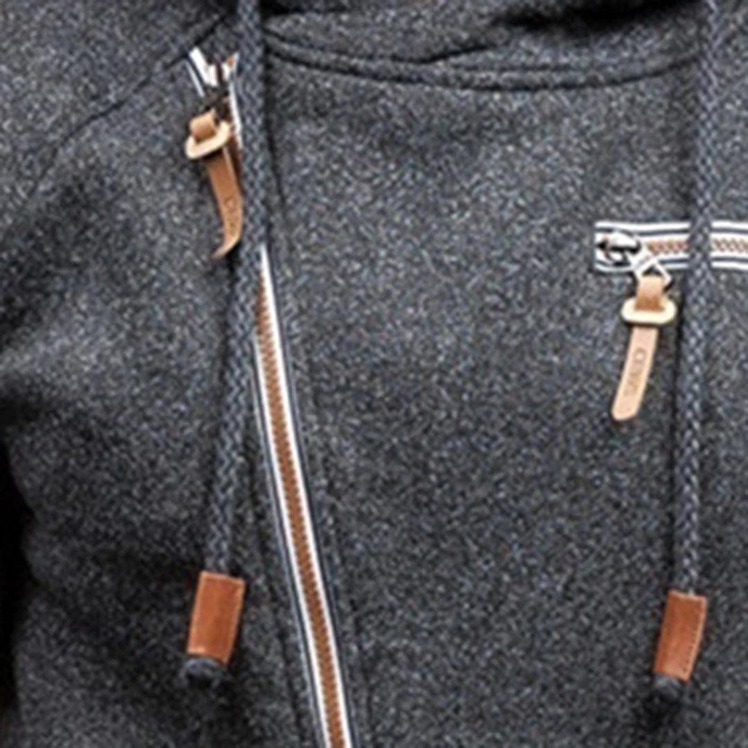 Emil | Fleece hættetrøje i casual stil til mænd