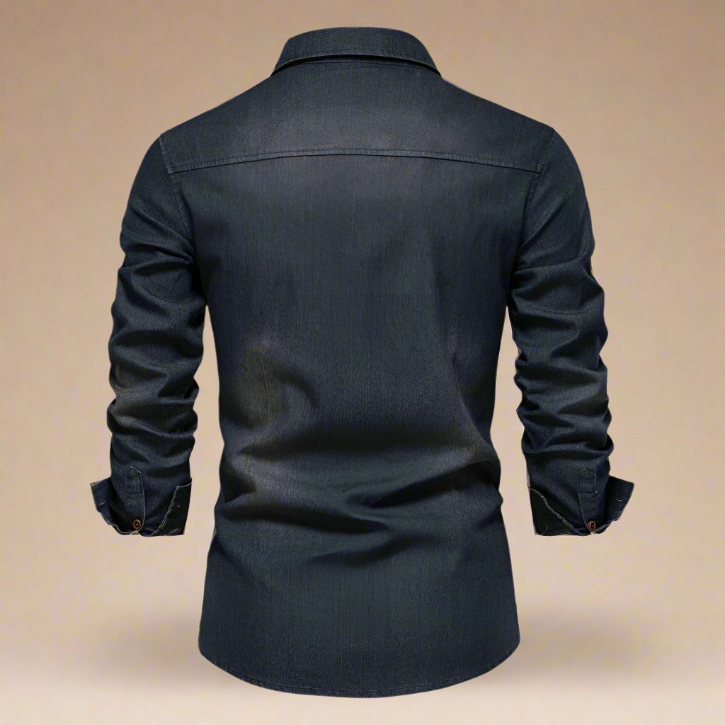 William | Stretch Denim Skjorte til Mænd