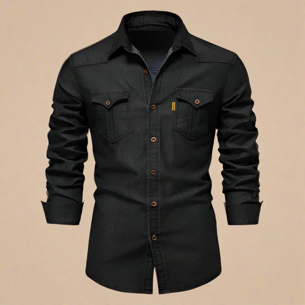 William | Stretch Denim Skjorte til Mænd