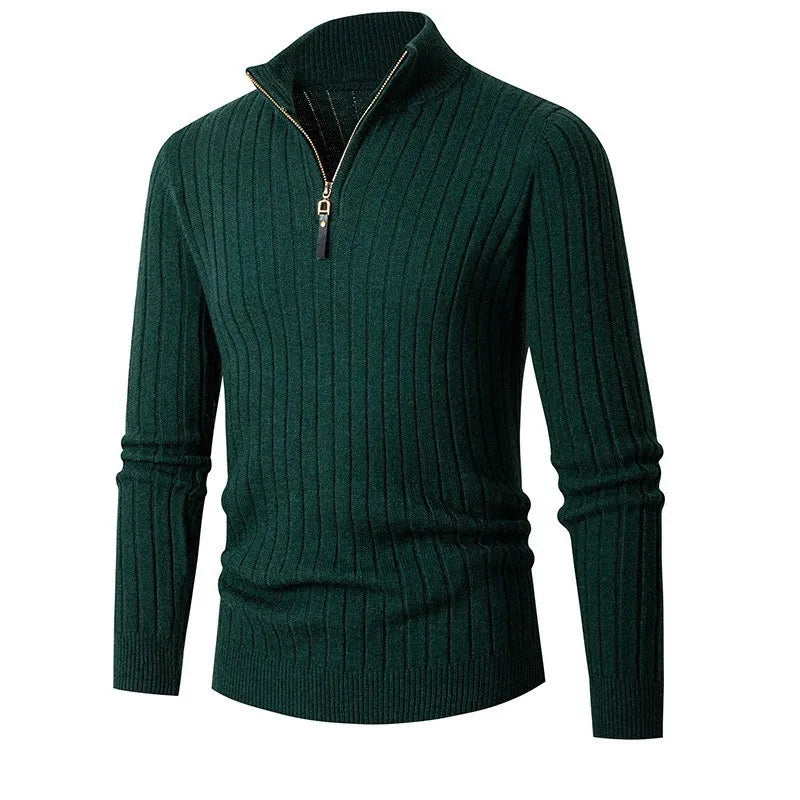 Benjamin | Sweater med halv lynlås til mænd