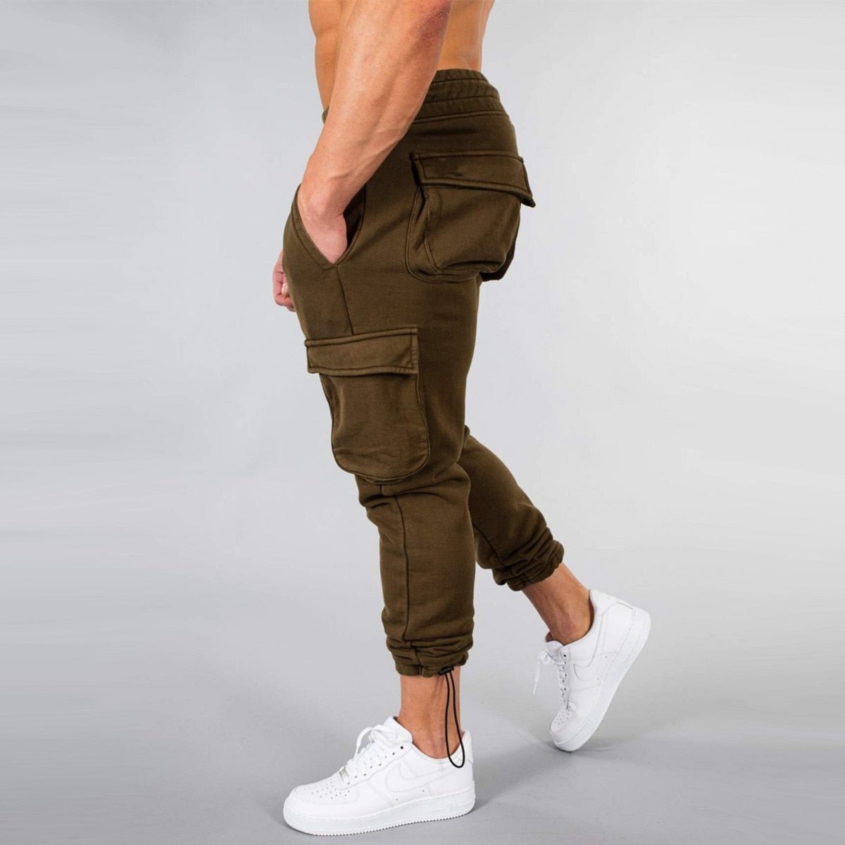 Frederik | Slim-fit cargo joggingbukser til mænd