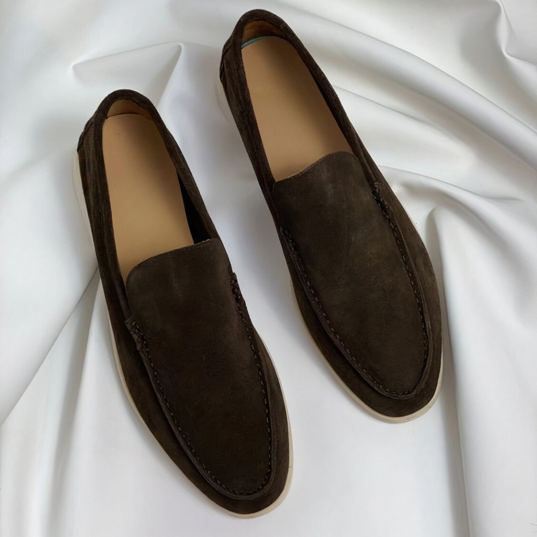 Victor | Elegante og Komfortable Ruskind Loafers