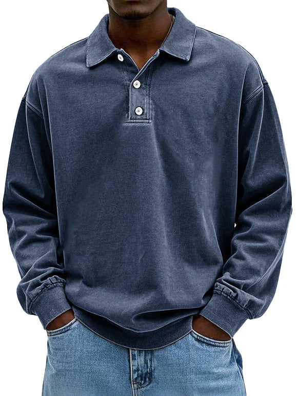 Maxime | Elegant Langærmet Polo Shirt