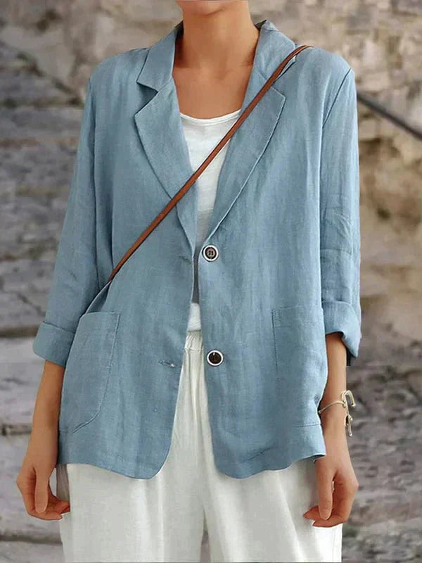 Maja | Afslappet Linnedblazer