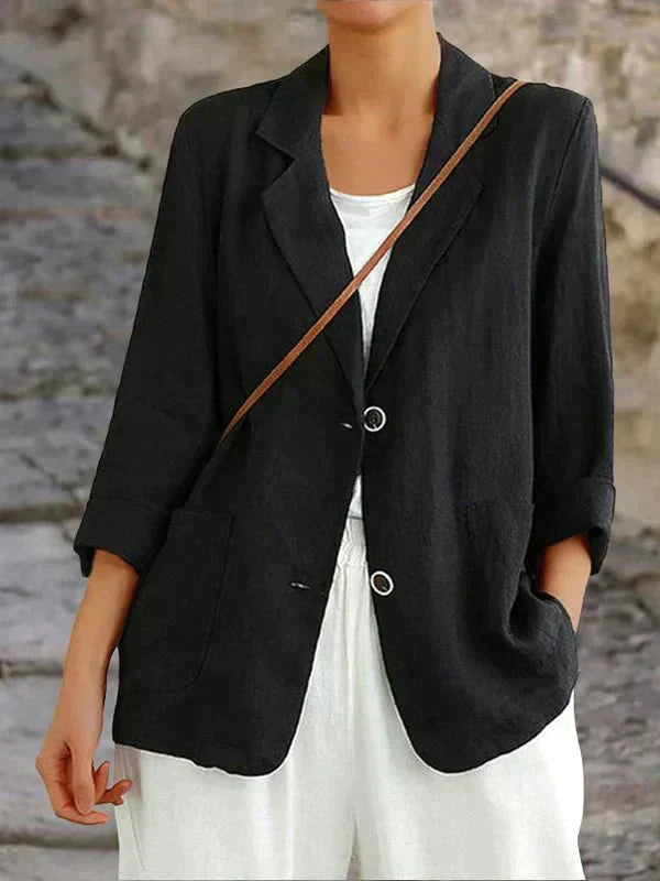 Maja | Afslappet Linnedblazer