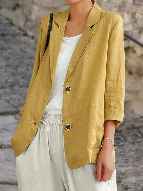 Maja | Afslappet Linnedblazer
