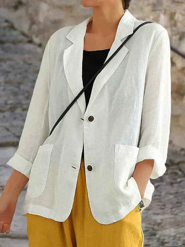 Maja | Afslappet Linnedblazer