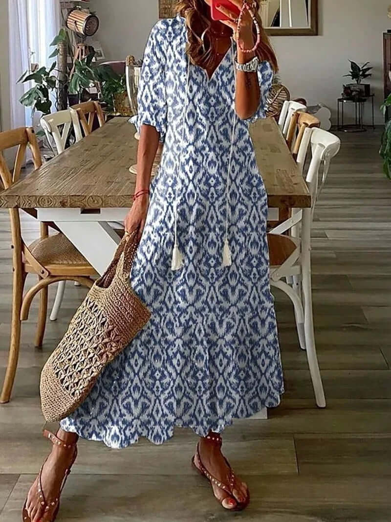 Maxi Boho Kjole til Kvinder
